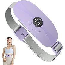 kissleaf Cordless Heating Pad, for Period Cramps &amp; Pain, Purple | Cordless Menstrual Heating Pad, Portable Size, Soft Fabric, 3 Heat &amp; 3 Vibration Modes, for Home, Office &amp; Travel Relief