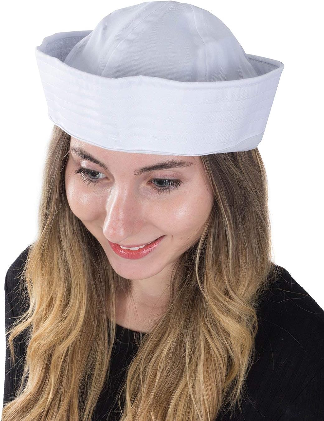 Miniatura 7 de Sombreros de fiesta divertidos para adultos y sombrero de marinero de algodón blanco - sombreros de fiesta náutica - sombreros de vestir marinero