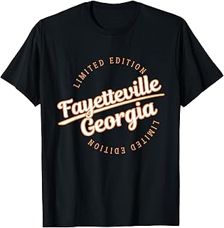 Retro Athletic Fayetteville GA Apparel T-Shirt