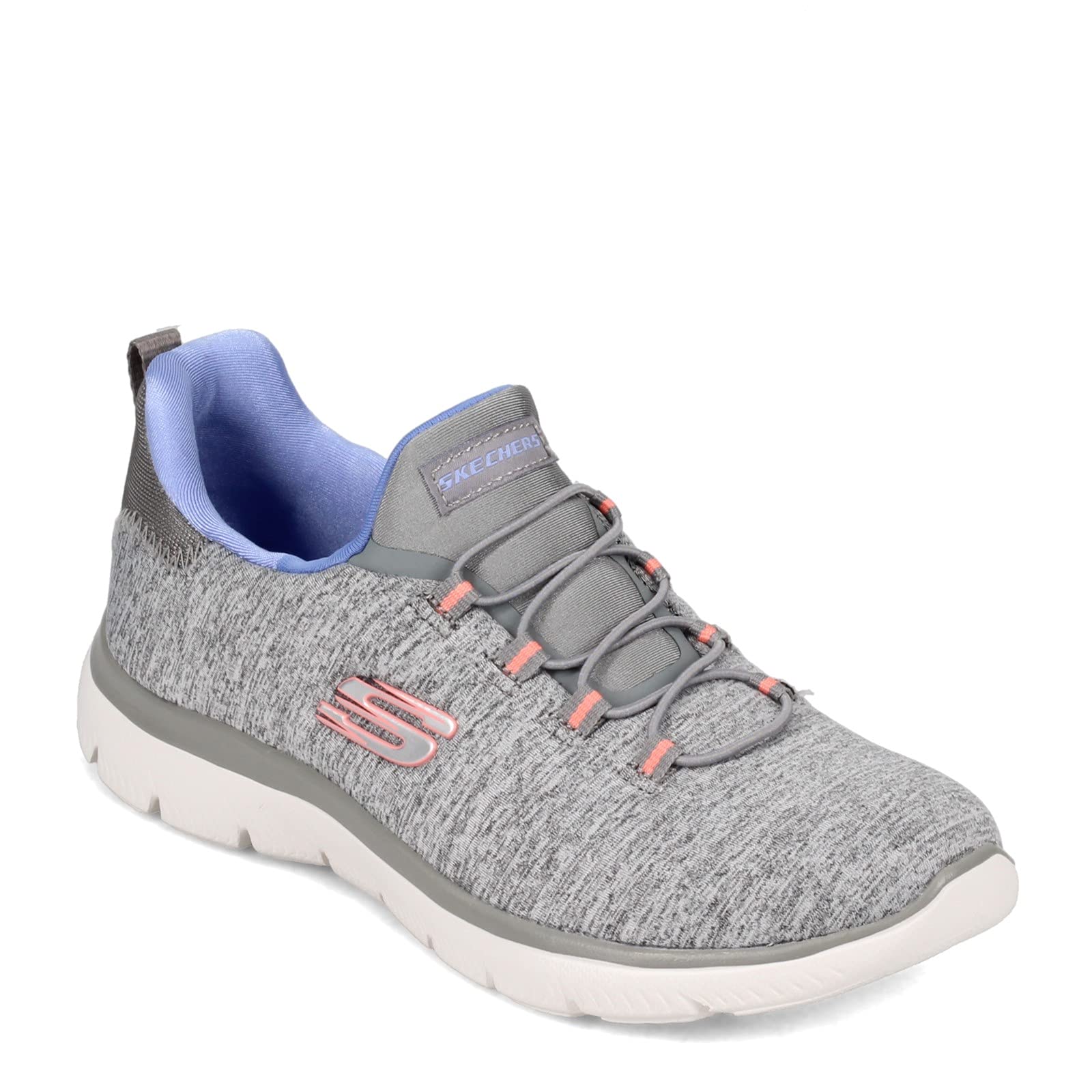 Skechers Women's, Summits - Quick Getaway Sneaker - Wide Width Grey Blue 4.5 UK Wide