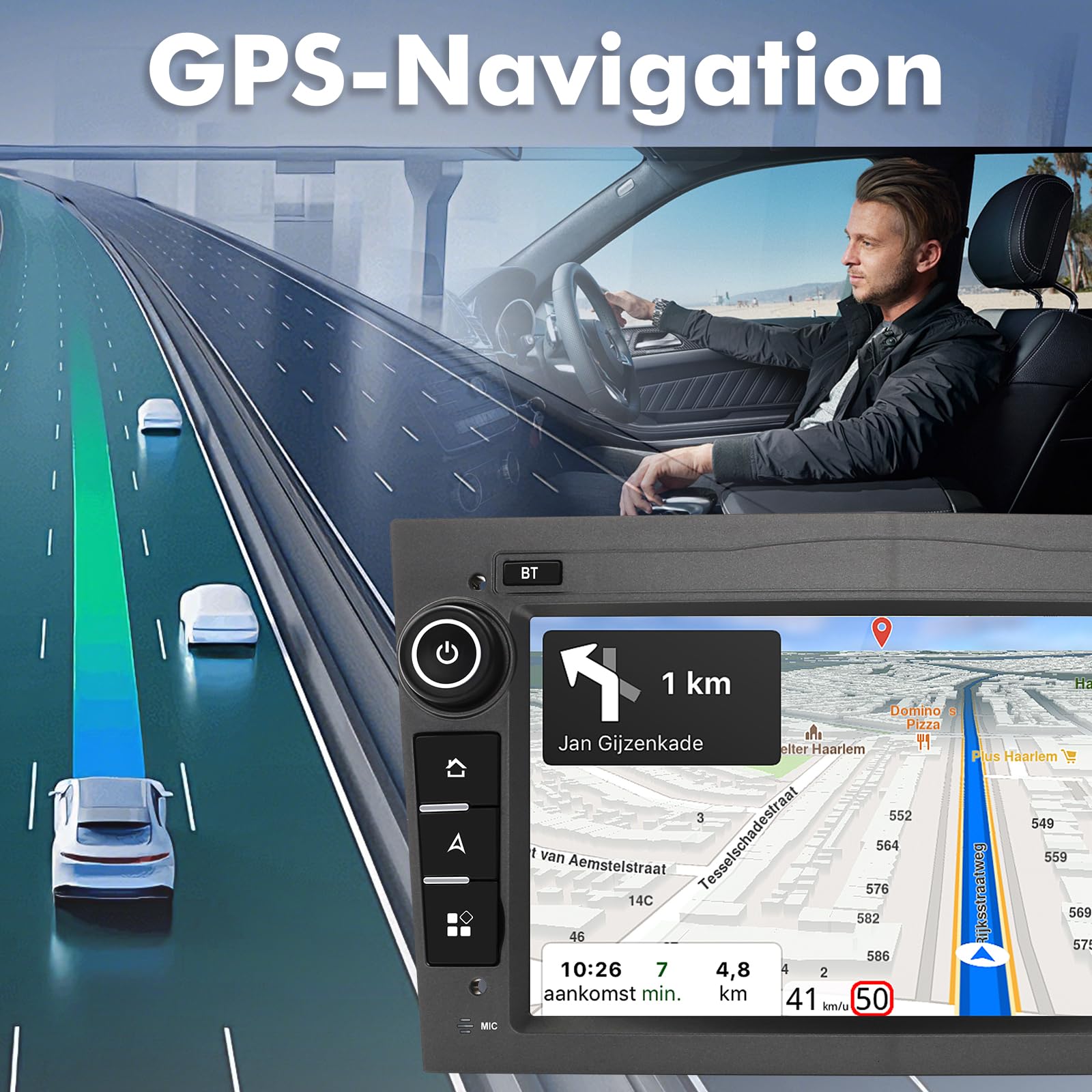 4G 64G 7inch Android 14 Car Multimedia Radio for Vauxhall Opel Corsa C/D Zafira B Astra G/H Meriva Combo Signum Wireless CarPlay Android Auto Mirror Link FM RDS GPS WiFi SWC