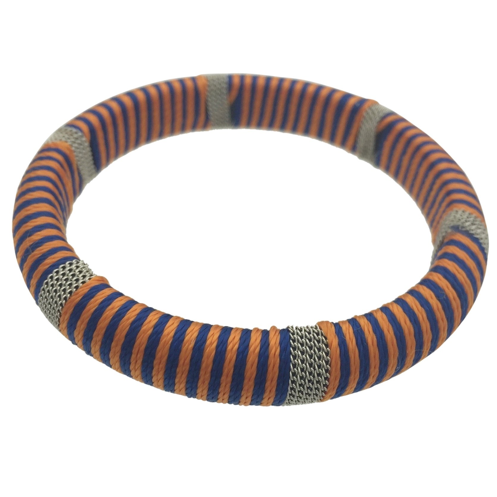 Gypsy Jewels Multi Color Thread Wrapped Bangle Bracelet