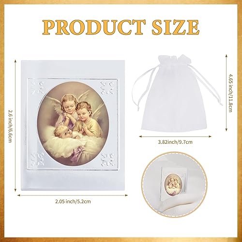 Miniatura 2 de Rotel 12 libros de oración de ángel de la guarda a granel para bautismo, recuerdos de fiesta, decoraciones de bautismo, centros de mesa para bautizo