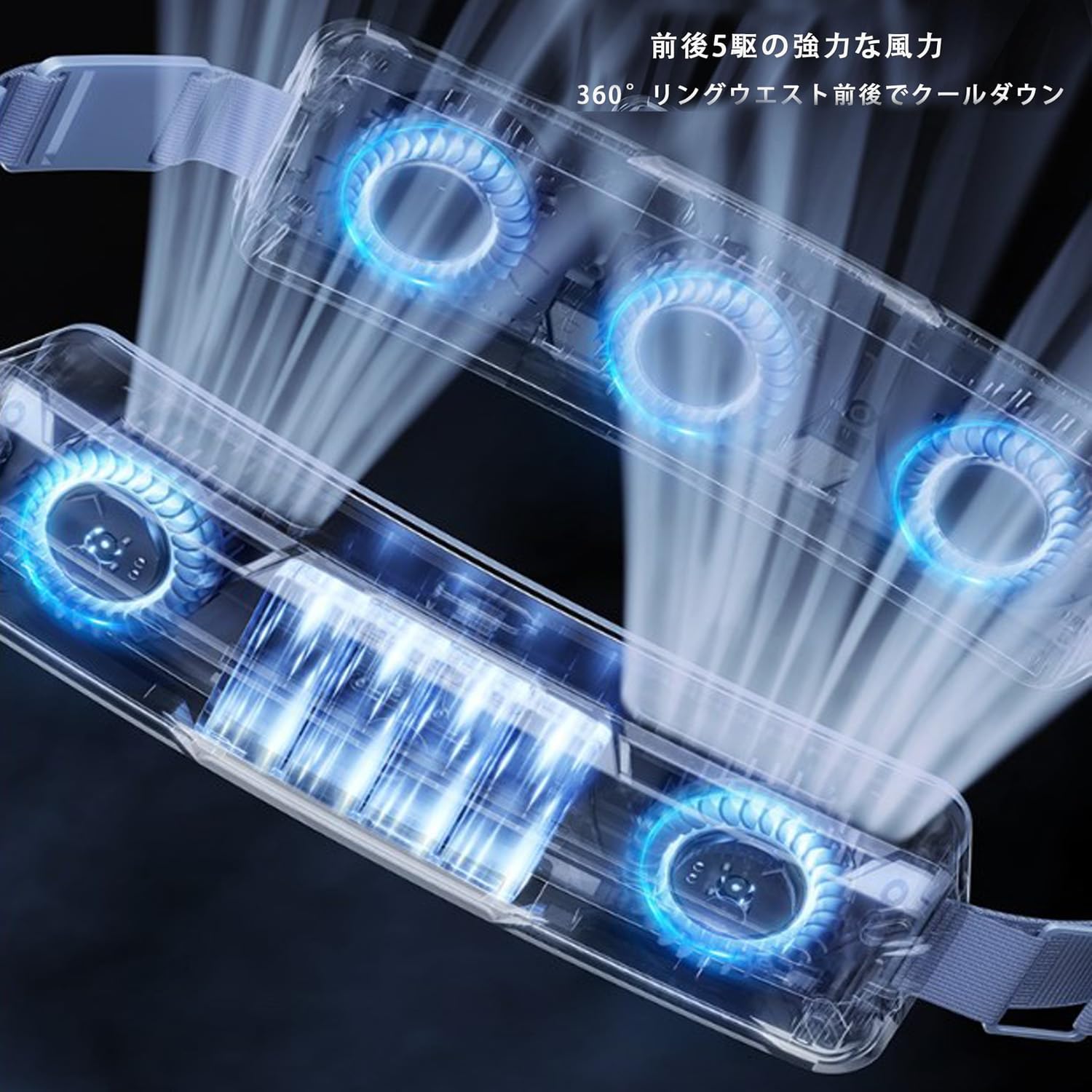 Amazon | 【2024新＆先端PCM冷感素材＆二機構造】腰掛け扇風機 携帯