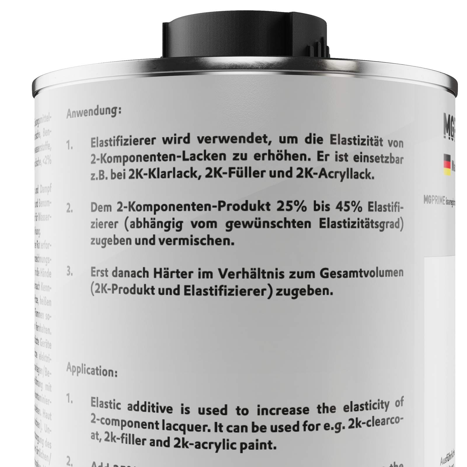 Elastifizierer Weichmacher Elastic Additiv für 2K Füller Autolack und Klarlack 0,5 Liter