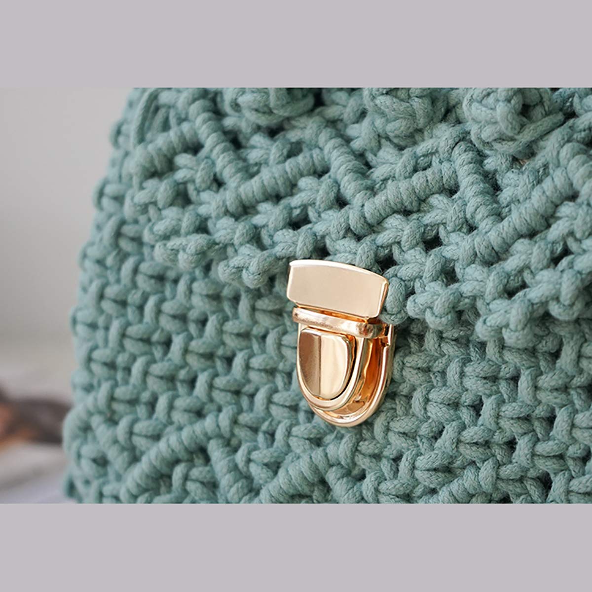 20 Pièces Fermoirs De Sacs Purse Lock Dorés - Verrou Tournant Pour Sac à Main Cuir Et DIY - Kit Accessoires