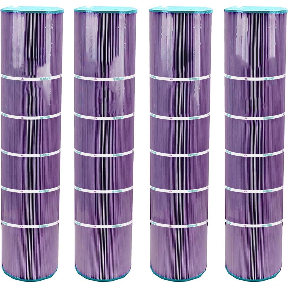 Hurricane Filters - 4 Pack HF7472-04P Platinum Purple Pool Filter Cartridge - Replacement for Pleatco PCC130, Unicel C-7472, Filbur FC-1978, Clean & Clear Plus 520, Waterway Crystal Water 525