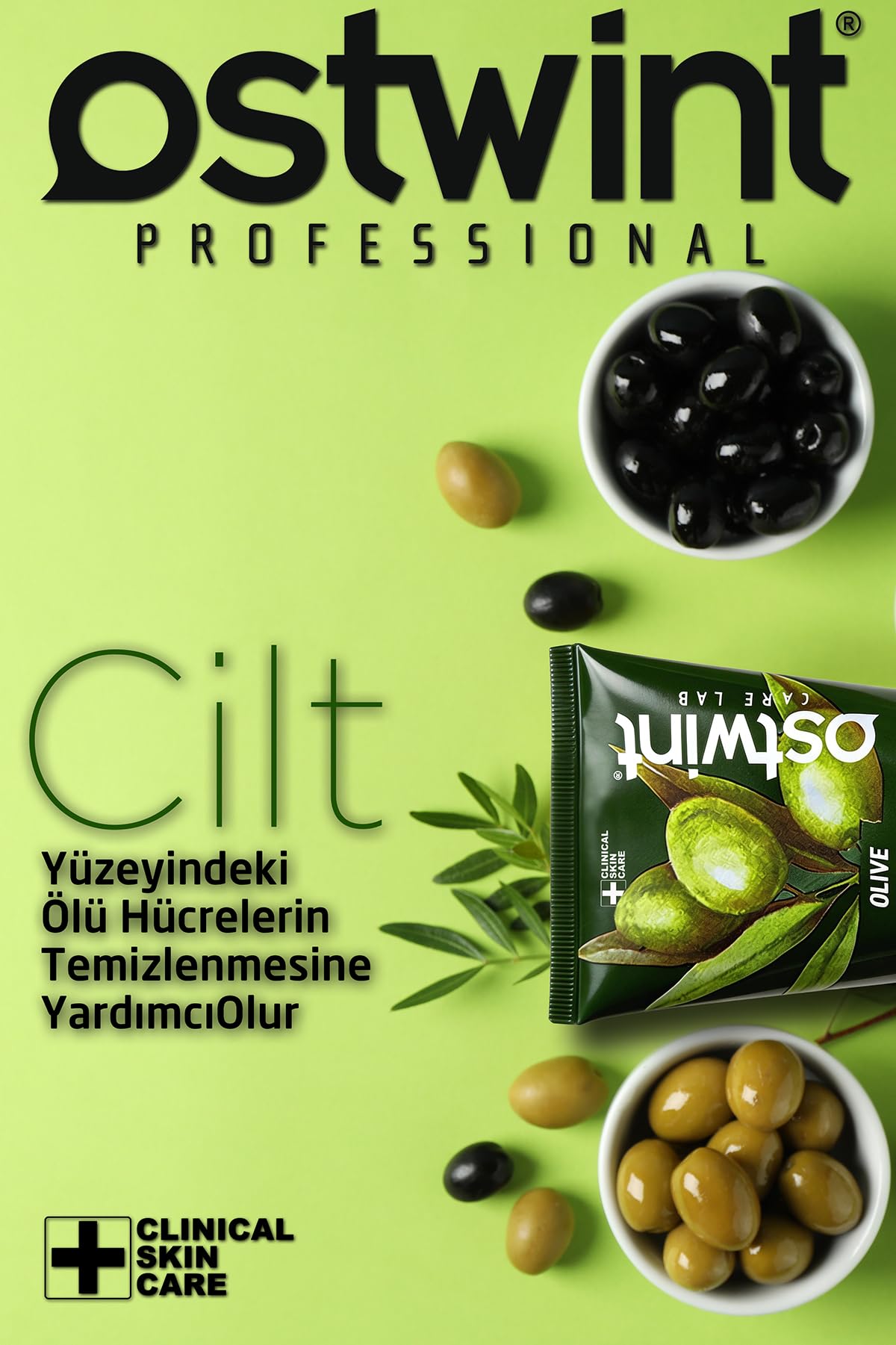 Ostwint Care Lab Clinical Skin Care Peeling Jel, Zeytin 125 ml Aydınlatıcı, Canlandırıcı, Pürüzsüzleştirici