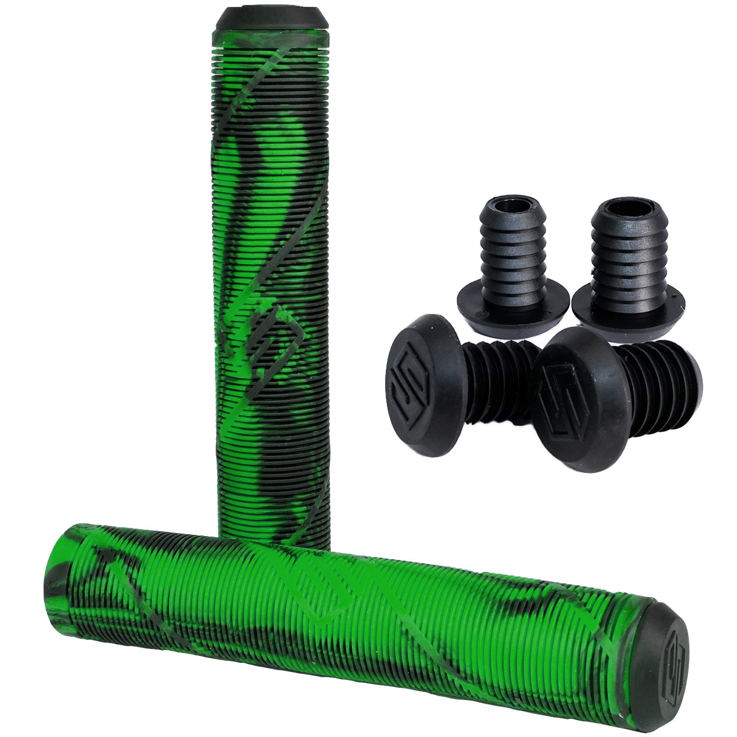 Striker Scooter Freestyle Puños (Negro/Verde)