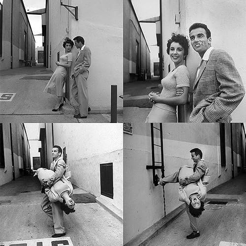 Posterazzi PDX490087SMALL Elizabeth Taylor y Montgomery Clift, impresión fotográfica, 18 x 18, multicolor