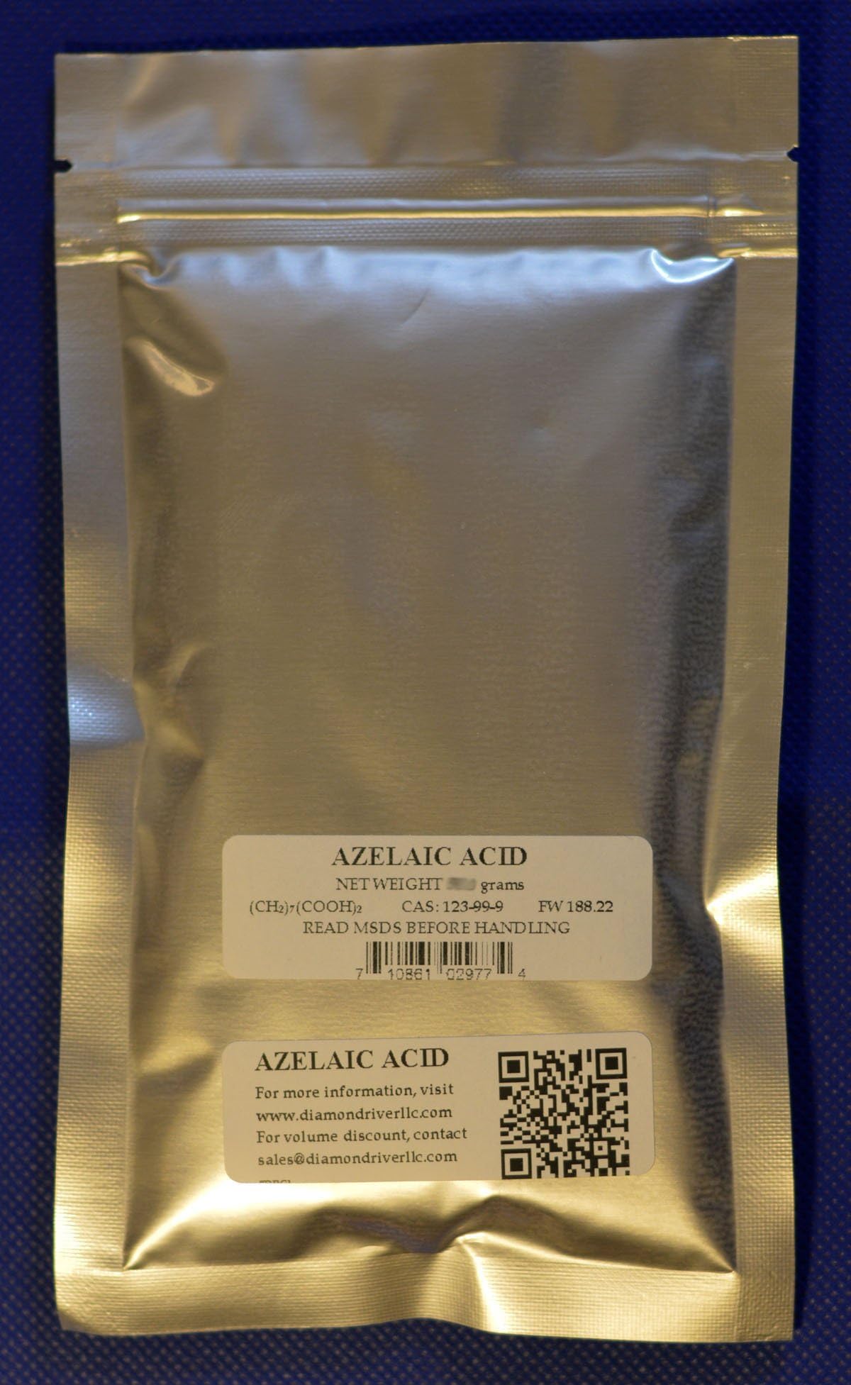 Azelaic Acid Micro Powder 200 Grams 99%+ (Nonanedioic Acid) CAS 123-99-9