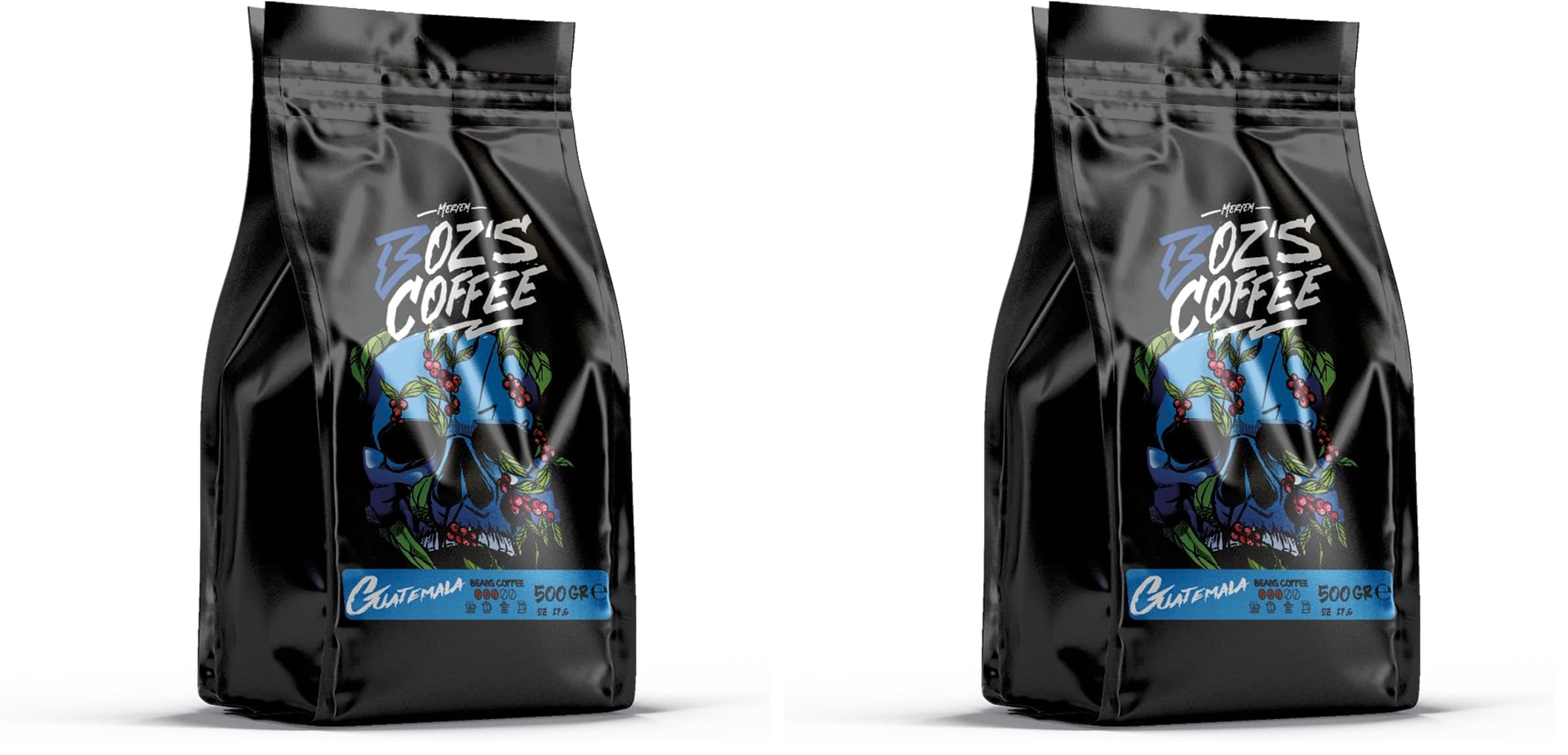 Meryem Boz's Coffee Guatemala Çekirdek Kahve, Orta Kavrulmuş, Yoğun Aroma, Çikolata ve Baharat Tonları, 500 g (2 paketi)