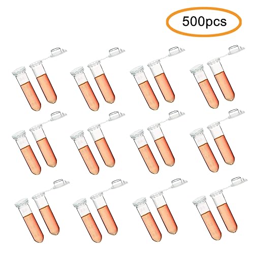 Vista 2 de ULAB Scientific UCT1004 - Tubos de microcentrífuga autoclave de 0.1 fl oz con tapa con bisagras, tubo de halcón, área de escritura esmerilada