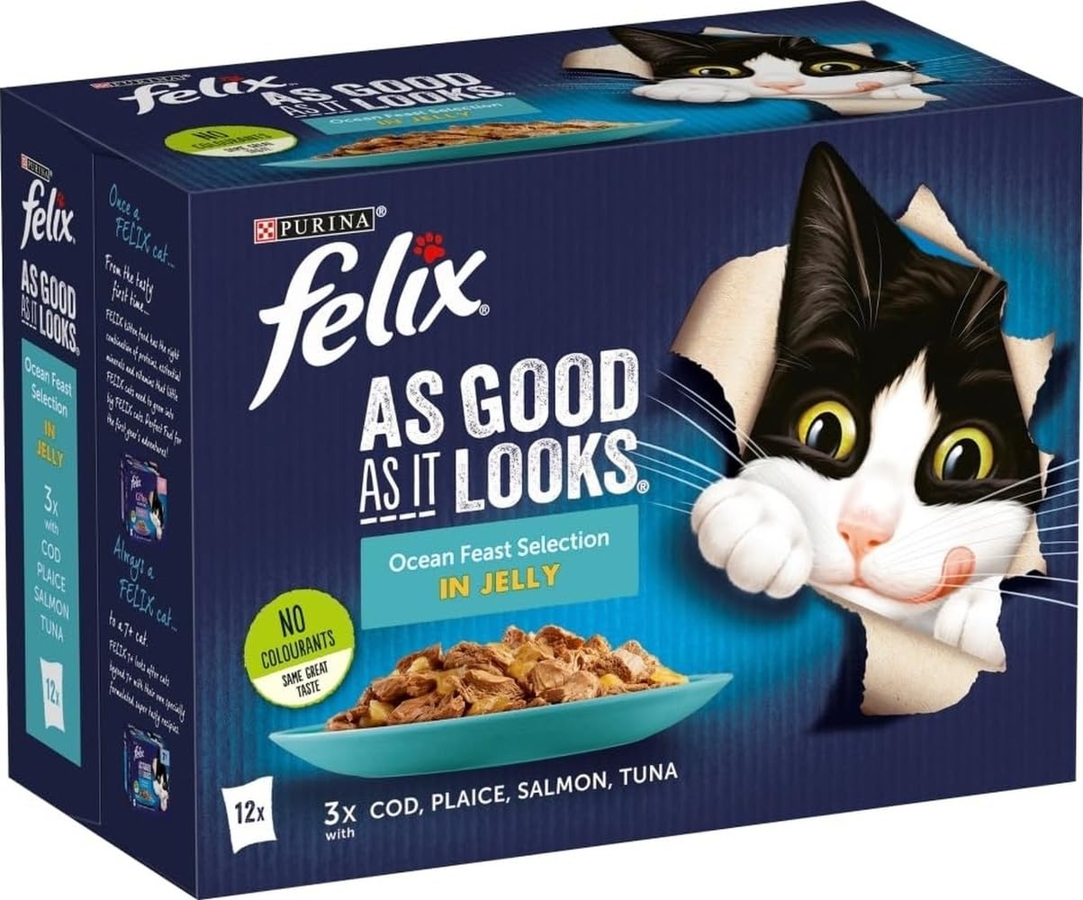 Felix Ocean Feasts Selection in Jelly Cat Food 85g