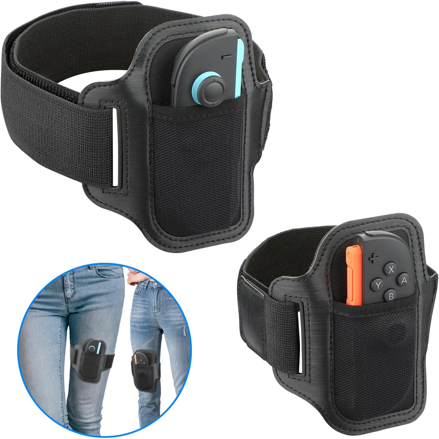 Switch 2 Leg Strap for Nintendo Switch 2 Joy-Con 2, 16inch / 27inch Two Sizes for Adults & Children