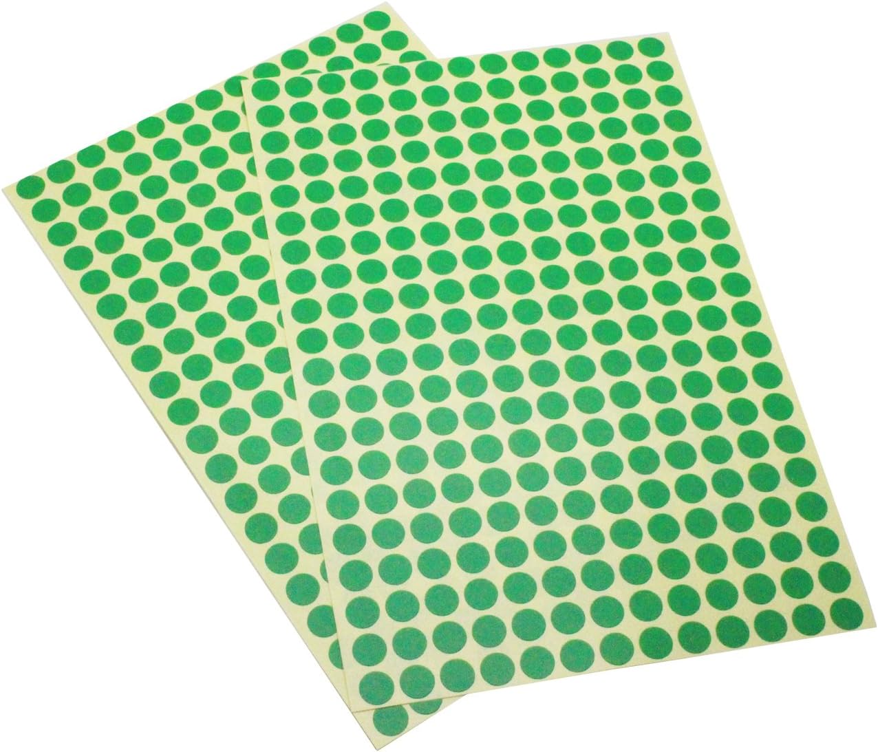LJY 8mm Round Dot Stickers Color Coding Labels, 12 Colors, 24 Sheets, 6240 Dots in Total