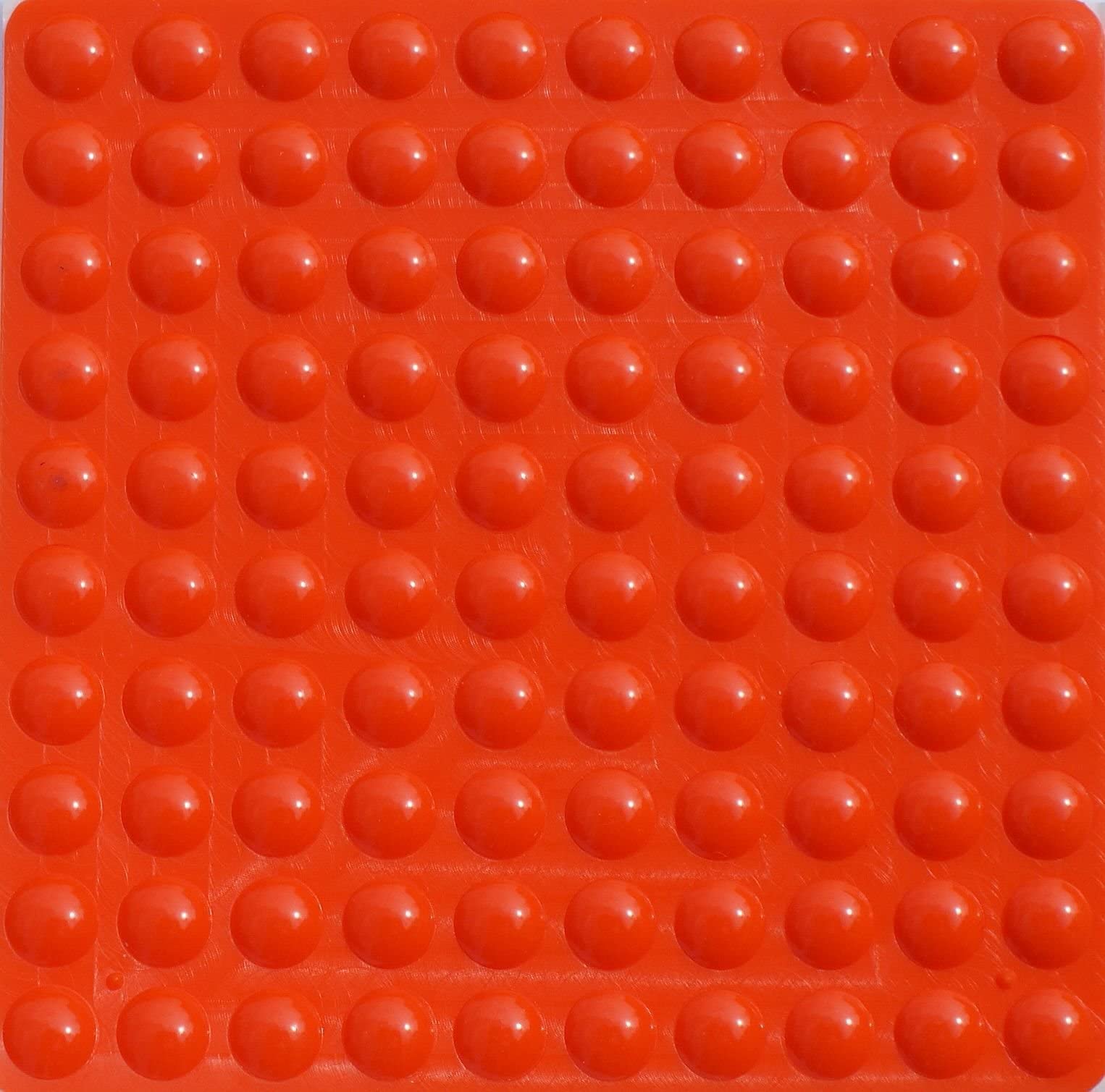 ORANGE small RUBBER FEET Bumpons ~ 6mm x 2mm ~ 3M Electronics BUMPONS Self Adhesive STOPPERS Pads ~ Anti Scratch Anti Bang Buffering Furniture Protectors (10)
