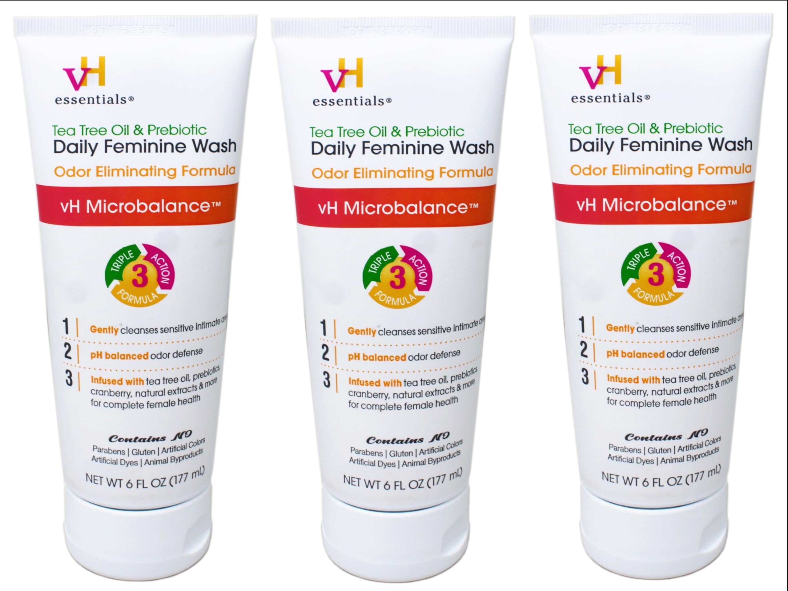 vH essentials couoi Intimate Feminine Wash - pH Balanced with Tea Tree Oil, Cranberry, Prebiotics, Lavender, and Chamomile- 6 Fluid Ounce (3)