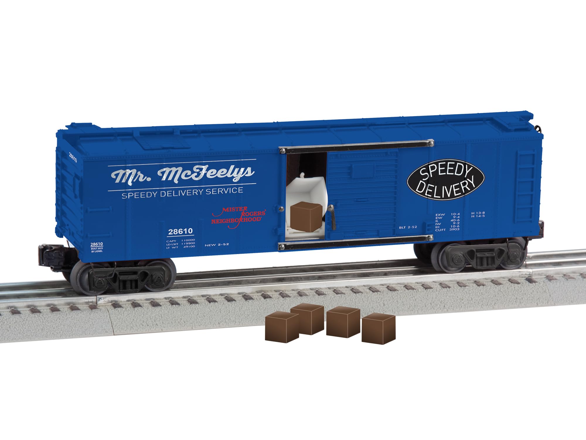 Lionel Mr. Rogers’ Neighborhood Mr. McFeely Speedy Delivery O Gauge Model Train Mail Car