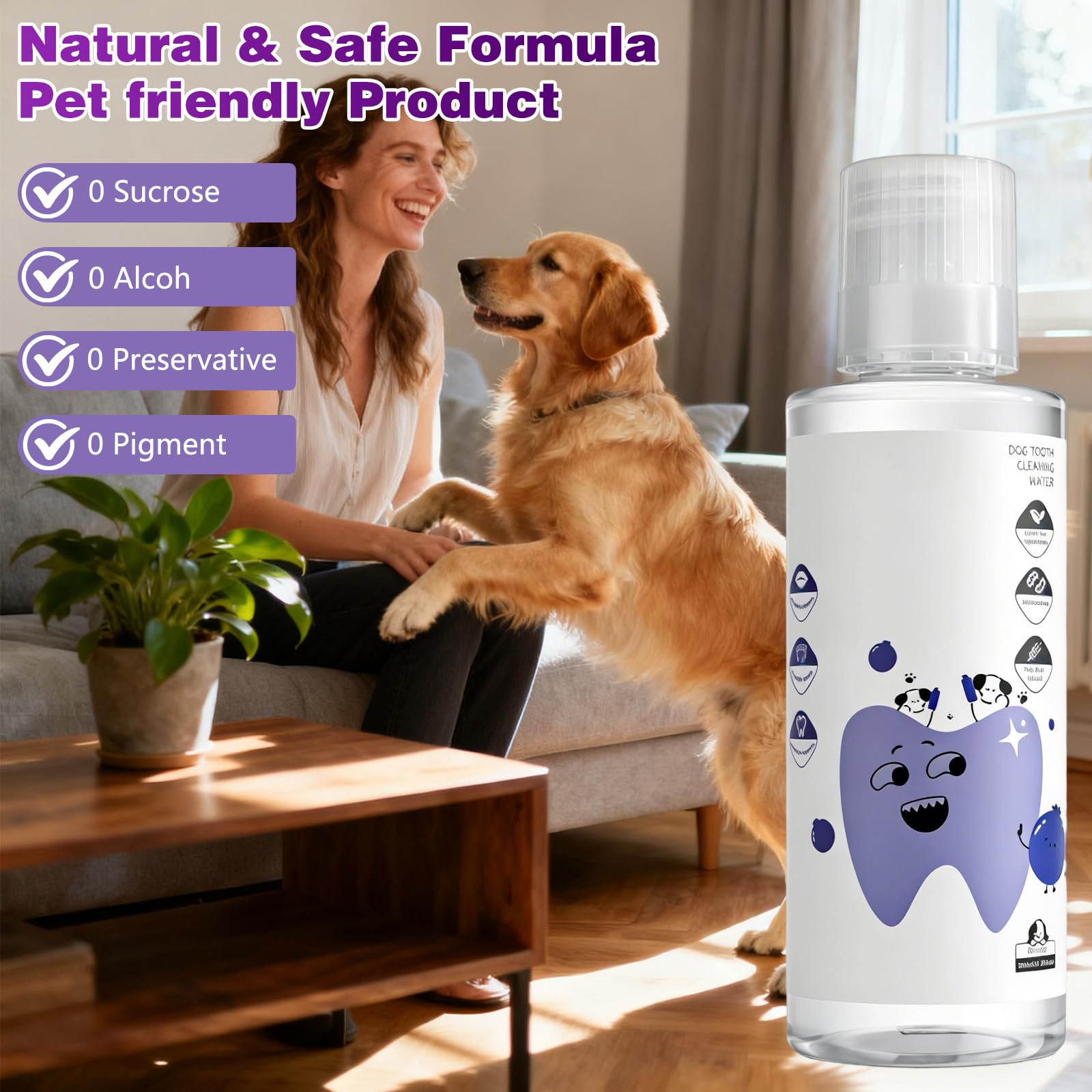 PawBright Dental Plus,Natural Odorless,Flavorless Formula to Fight Tartar,for Dental Water Additive,Promote Healthy Gums & Freshen Breath Easy Daily Use for All Pet - image 6