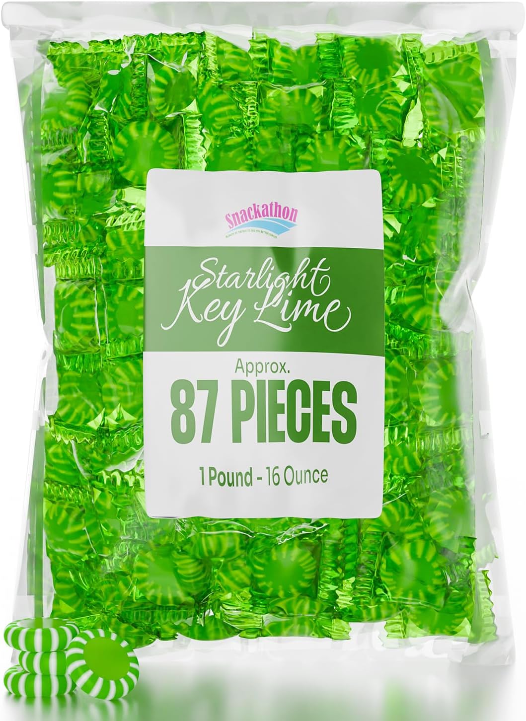 Starlight Candy, Individually Wrapped (1 Pound, Key Lime)