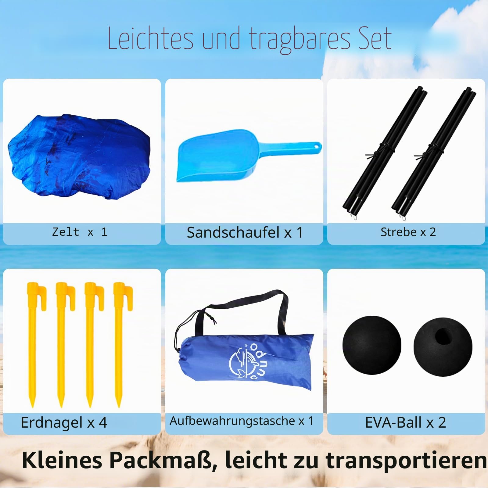 Strandzelt Pop Up 160 x 200 cm, 3D Drucken Klein Sonnenschutz UPF50 Lycra Zelte Outdoor Hinterhof Strand Camping Strandmuscheln mit Stabilitätsstangen Schildkröte