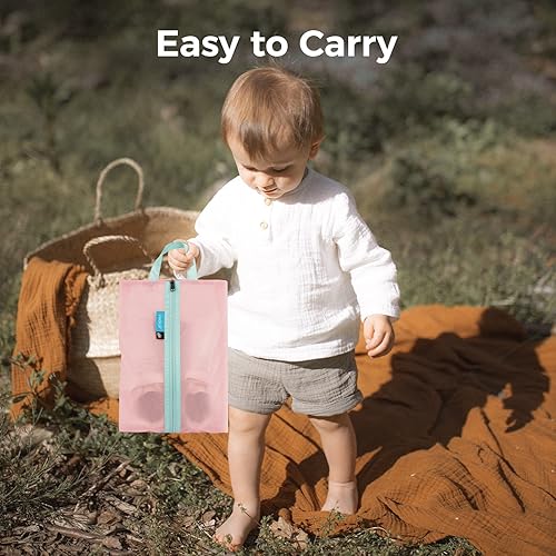 Miniatura 7 de pack all Bolsa de zapatos para niños para viajes, bolsa de zapatos resistente al agua para gimnasio, bolsa de tacos de fútbol resistente al olor