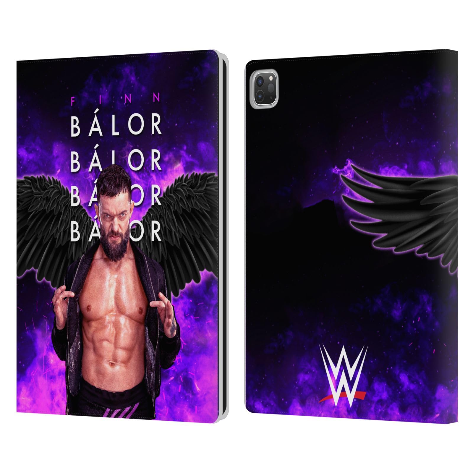 Head Case Designs Officially Licensed WWE Graphics Finn Balor Leather Book Wallet Case Cover Compatible with Apple iPad Pro 12.9 2020/2021/2022