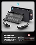 Spigen Designed for Nintendo Switch 2 Case, Snap Switch Shockproof Case with Detachable Game Card Storage, Kickstand, Removable Joycon and Ergonomic Grip - Black