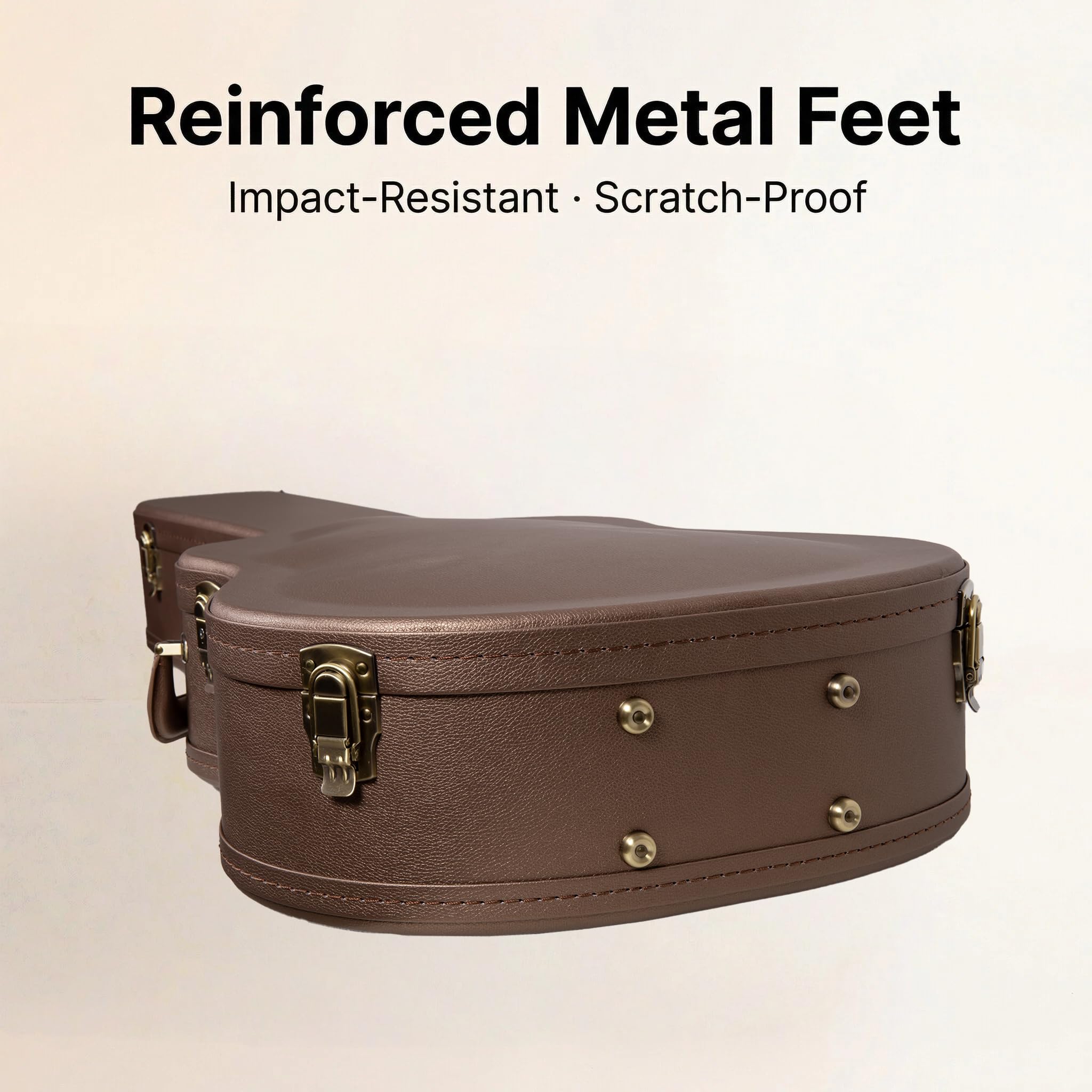 Crossrock Estuche de Madera para Guitarra eléctrica Gibson SG Acabado Chocolate Terciopelo Morado – Serie de diseñador