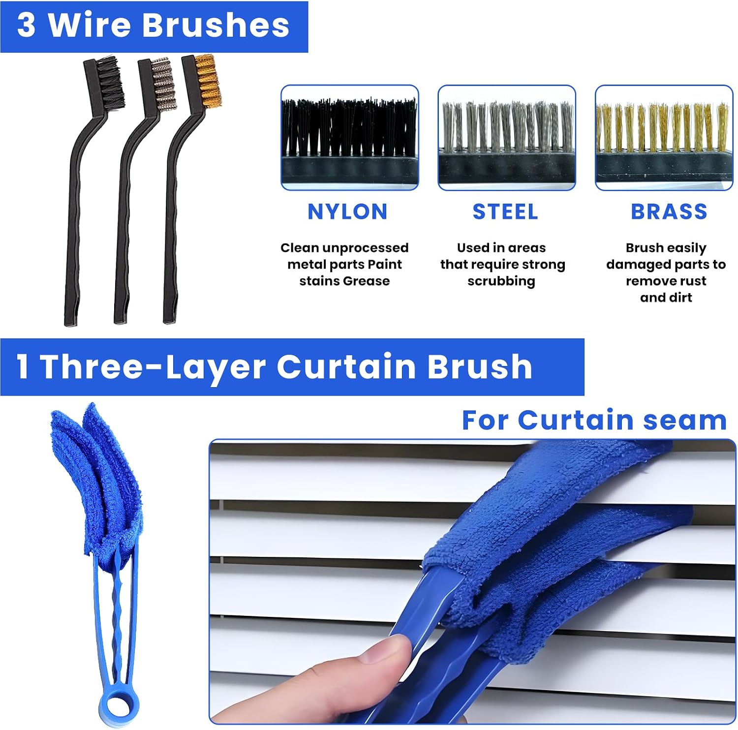 15 Pcs Car Cleaning Kit, Car Detailing Wash Brush Set, Auto Interior External Wash Cleaning Set for Car Motorcycle Bike Wheels, Engine, Emblems, Air Vents, Dashboard, Leather