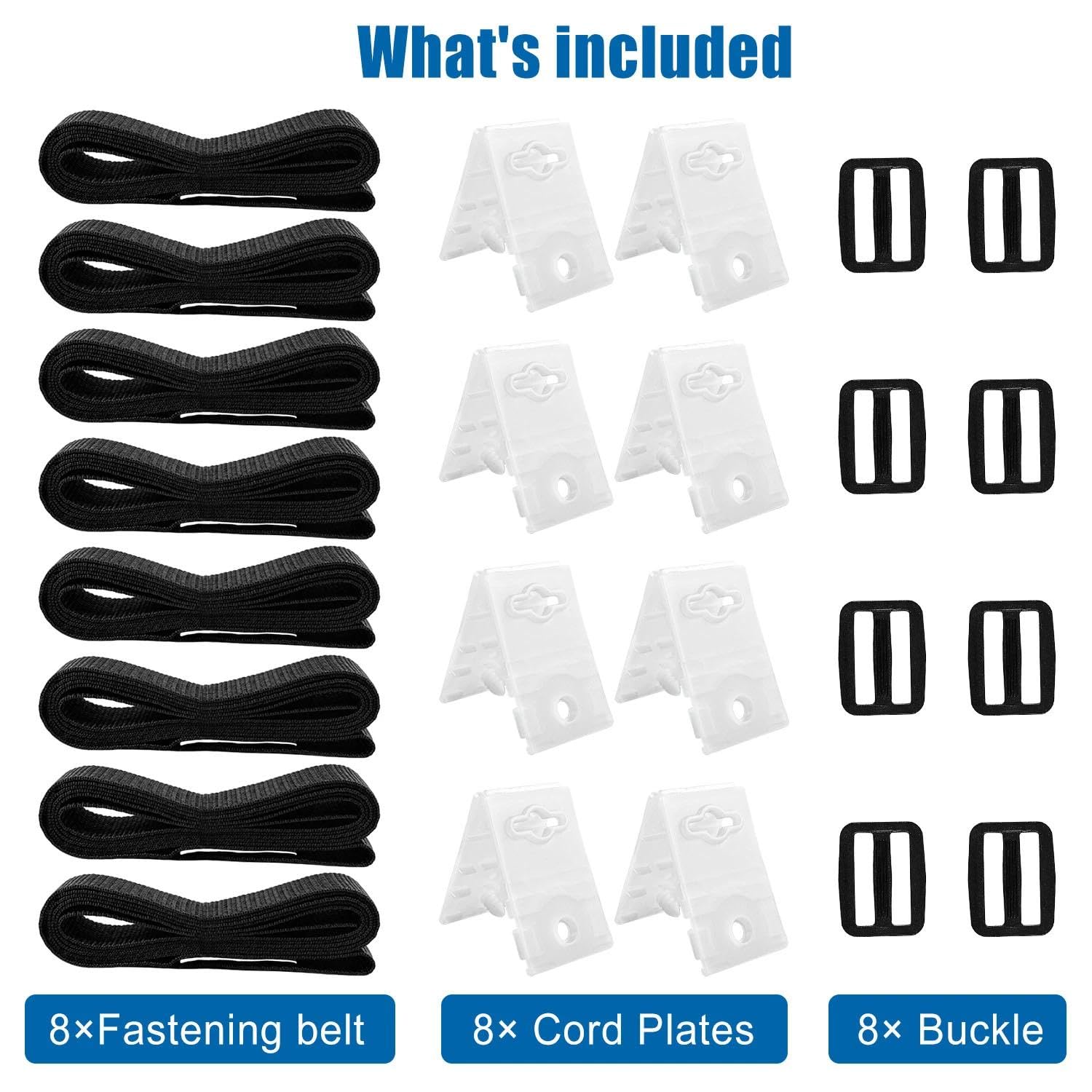 Haltebänder Poolfolie, 8pcs Pool Aufroller, Befestigung Poolplane, Befestigungsgurt mit Clip Pool Aufroller, Haltebänder Für Solarabdeckung, Poolfolie Aufroller Fester Riemen