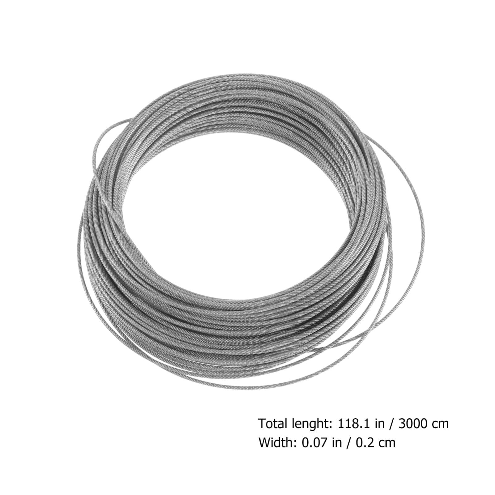 SOLUSTRE 1 Set Stainless Steel Cable Railing Kit 30-Meter Cable Rigging Wire Rope Thimble Supply