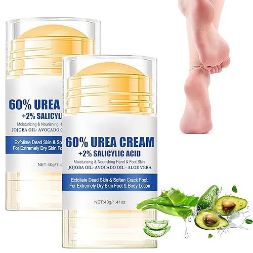 2025 Nueva crema para pies hidratante y antigrietas al 60% de urea, hidratante y alivia las grietas y la sequedad, la loción para pies en el talón