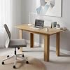 Extendable Dining Table 90/125 x 70 cm Kitchen Table Extendable for 4-6 People Rectangular Extendable Dining Table Wooden Dining Room Table Extendable Table for Kitchen Dining Room