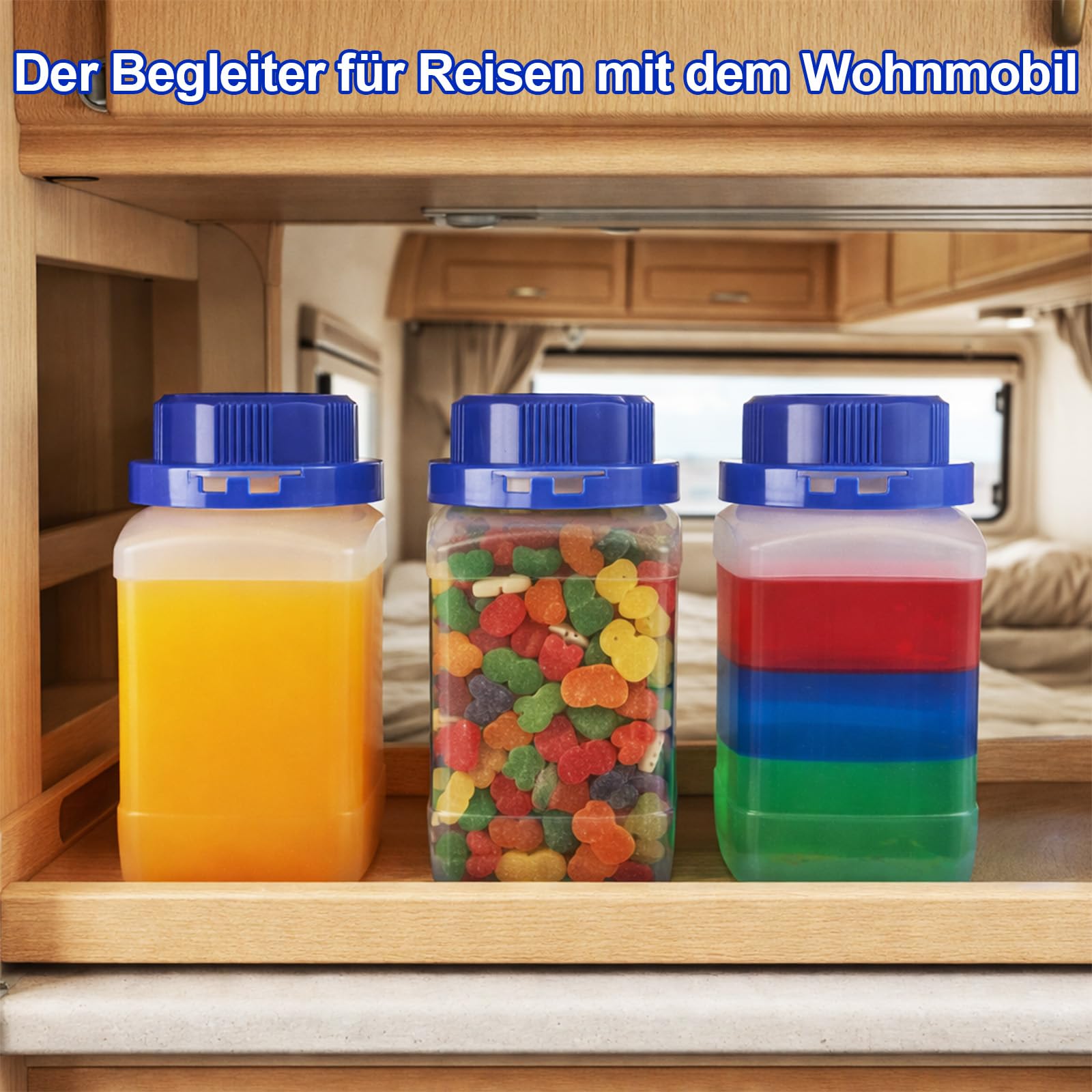 5 Stücke 500ml WeithalsFlasche, HDPE Plastikflaschen mit Schraubverschlüssen, Weithals-Flasche Chemiekalienflasche mit Deckel für Labor Hobby oder Küche