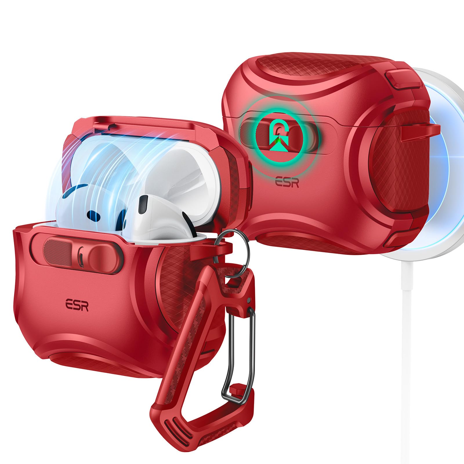AirPods 4 本体 (第4世代) + ESR充電ケース Amazon | ESR AirPods4 ケース AirPods 第4世代 ケース(2024