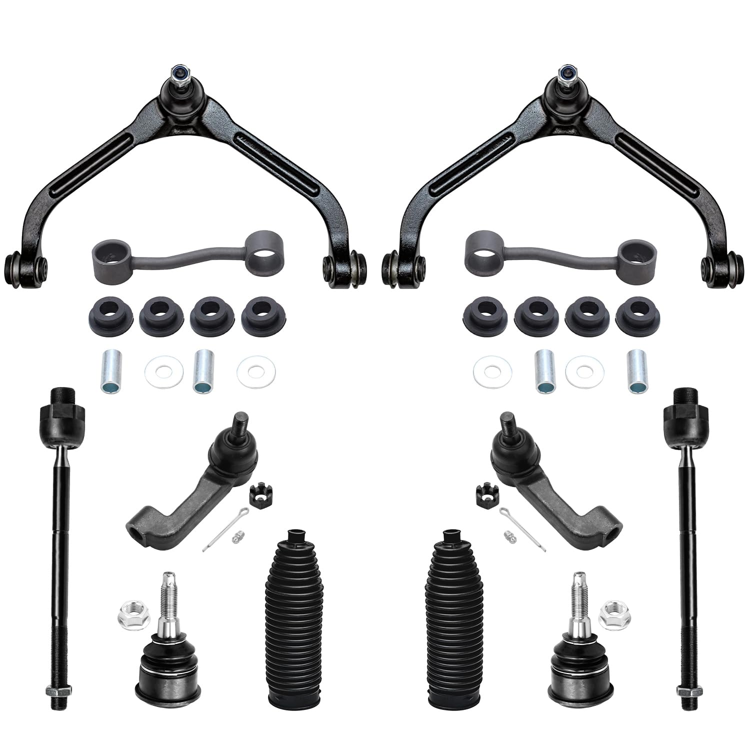 Detroit Axle - 12pc Front End Kit for 2002 2003 2004 Jeep Liberty