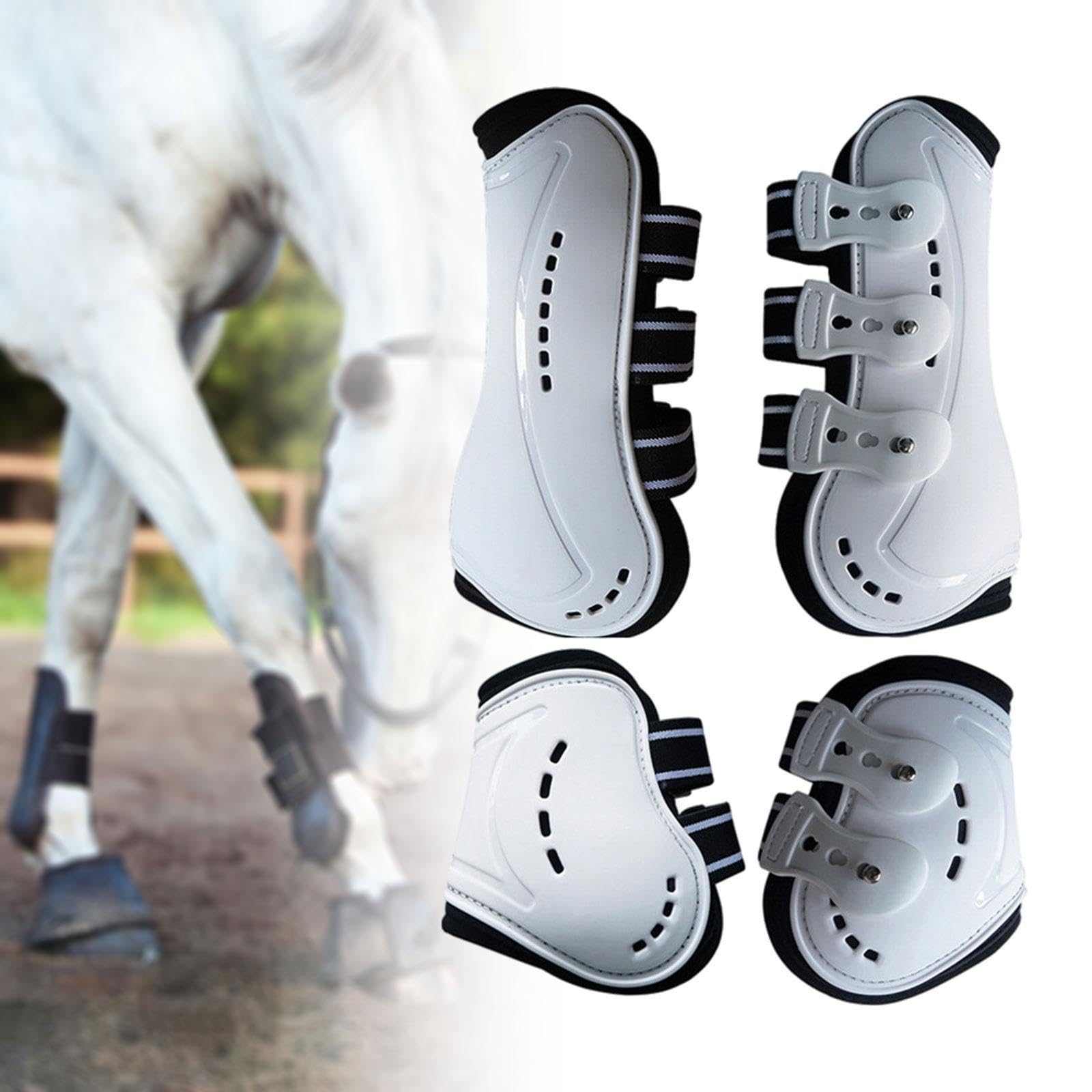 Juego de 4 Botas Protectoras para Patas de Caballo, con Absorción de Impactos, Multifuncionales, Ideales para La Protección de Las Patas Y como Acceso