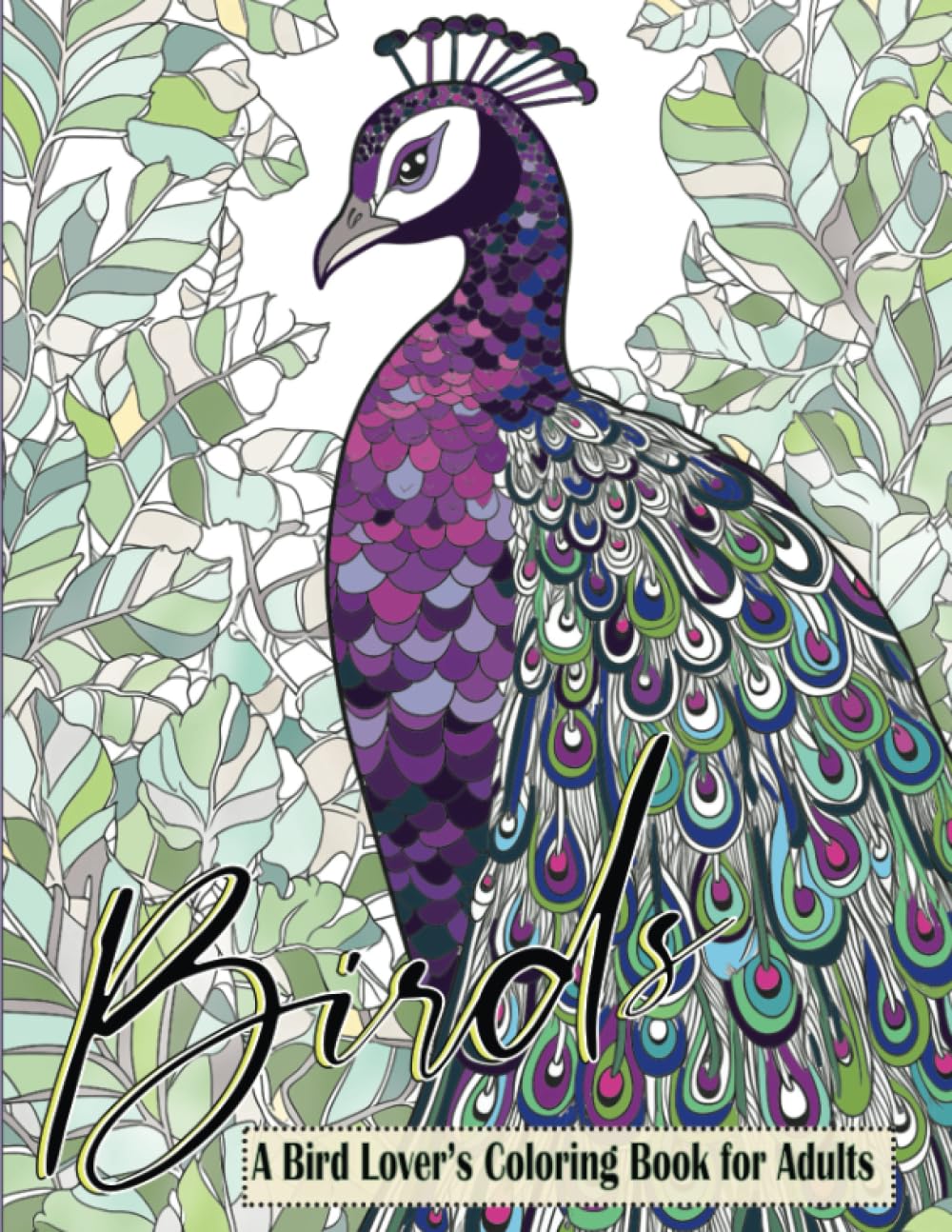 Birds a Bird Lover’s Coloring Book for Adults: 51 Relaxing and Stress Relieving Bird-Themed Scenes, Mandalas and Doodles for Adults, Seniors and Teens
