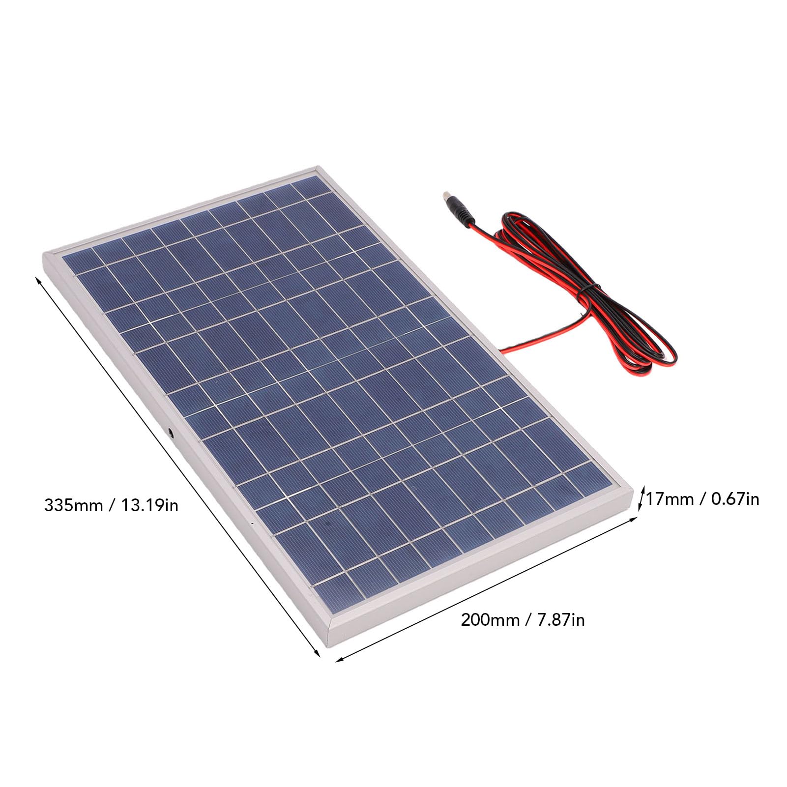 Jectse Zestaw Paneli Słonecznych 80W z Regulatorem 60A, 2x40W