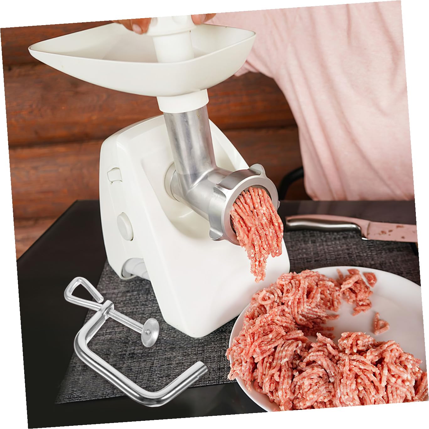 Morsetto di Fissaggio Clip di Ricambio, Facile Installazione e Manutenzione per Macchina per Pasta in Lega di Ferro per Macchina da Pasta Manuale