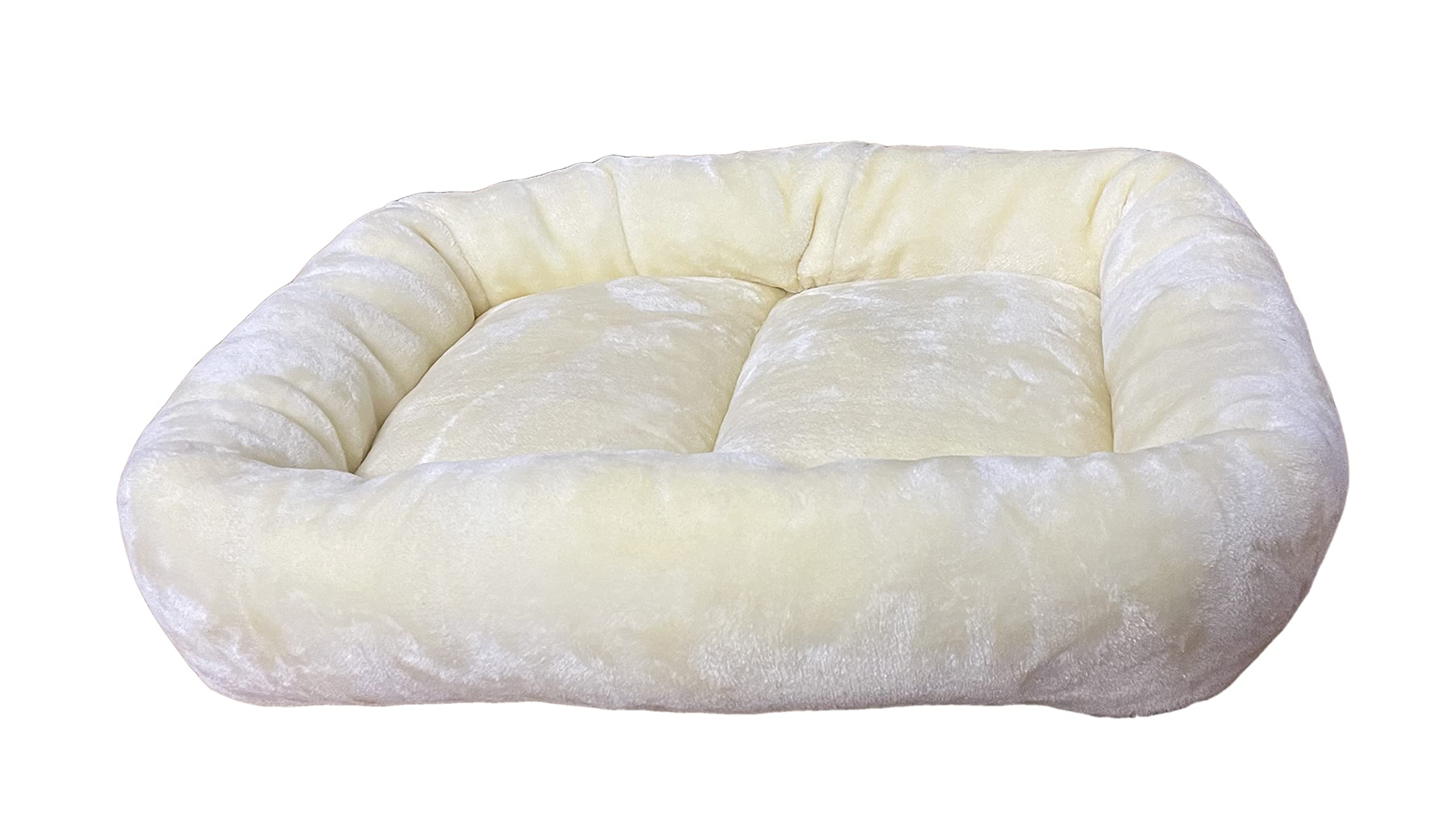 Poofys Pet Island Mink Fabric Ultra Soft Square Shape Polyfill Cream Brown Dog Mat Medium (B09BVP5KMQ) Amazon Price History, Amazon Price Tracker