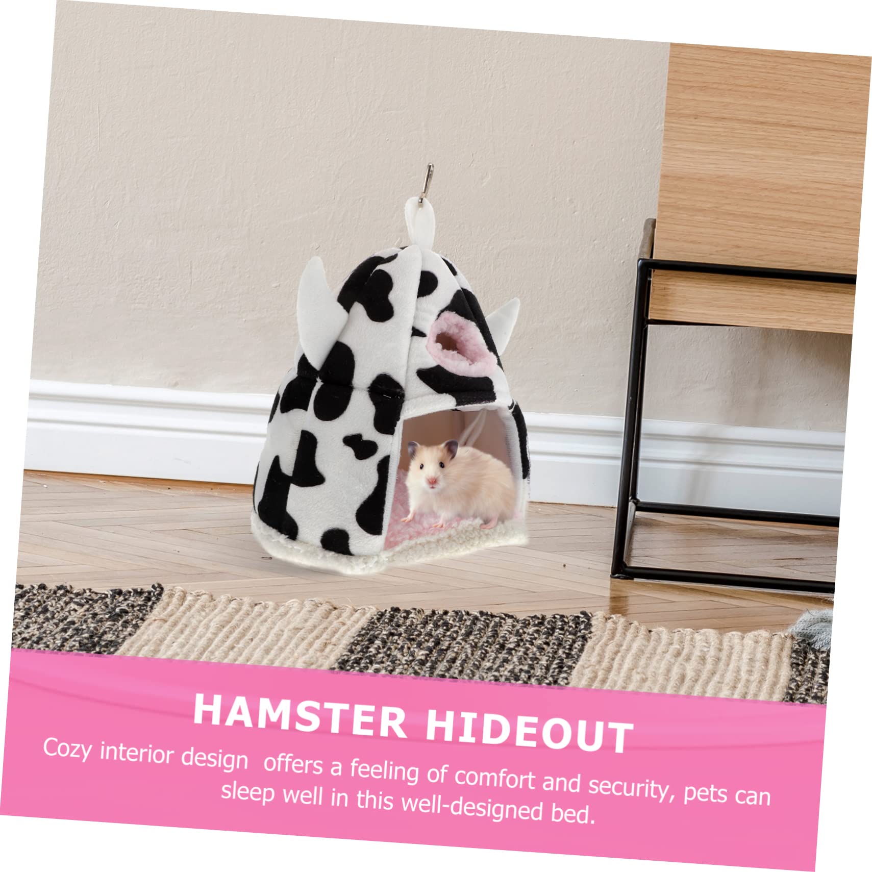 POPETPOP 2piezas Casa De Descanso Cálida para Hámsters y Pequeños Roedores Nido De Invierno De Diseño Atractivo Aislante y Cómodo para Mascotas Multiusos Jugar Dormir Esconderse
