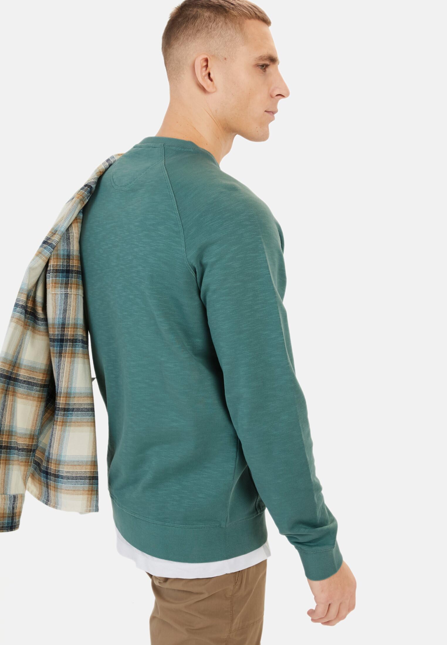 camel active Herren Sweatshirt für Herren – Regular Fit | Rundhals | Baumwolle | Atmungsaktiv