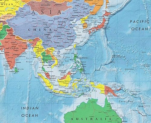 Miniatura 3 de Póster mural de mapa de pared de élite clásico del mundo 24x36