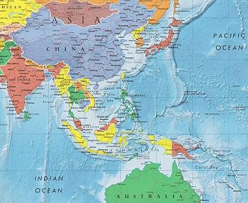 Swiftmaps World Premier Wall Map Poster Mural 24h x 36w Paper Folded