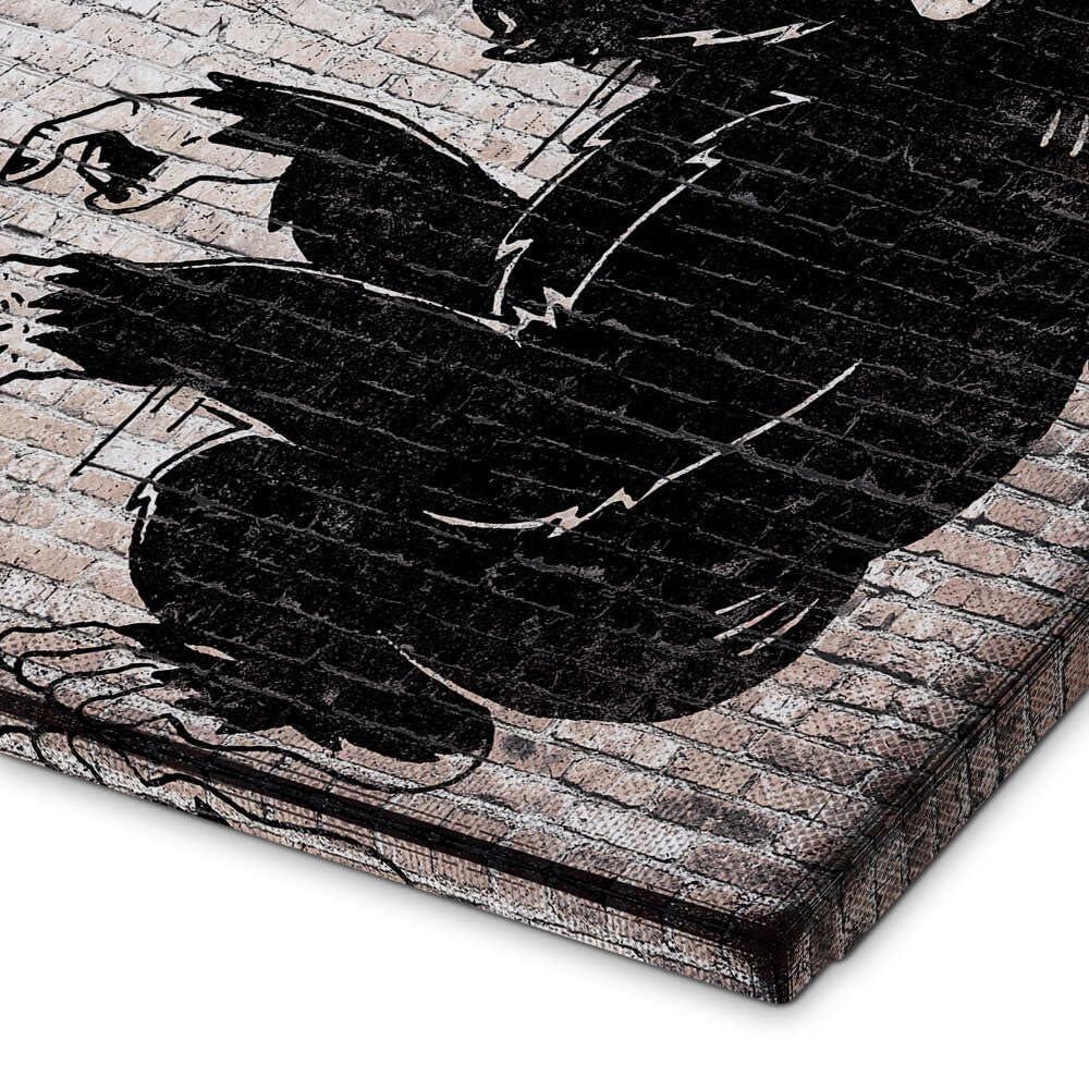 Posterlounge Banksy - Monkey See Monkey Do Lienzo
