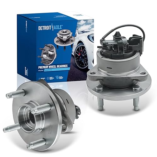 Miniatura 18 de Detroit Axle - Bujes de cojinete de rueda delantera 4WD para Ford Ranger Mazda B4000 B3000 [5-Lug] Juego de cojinetes de cubo de rueda de repuesto,