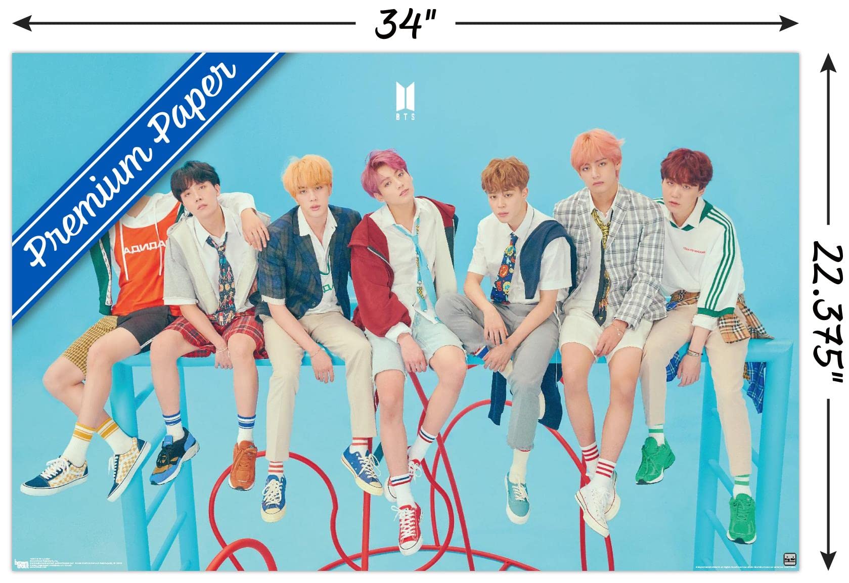 Amazon.com: Trends International BTS - Ladder Wall Poster, 22.375